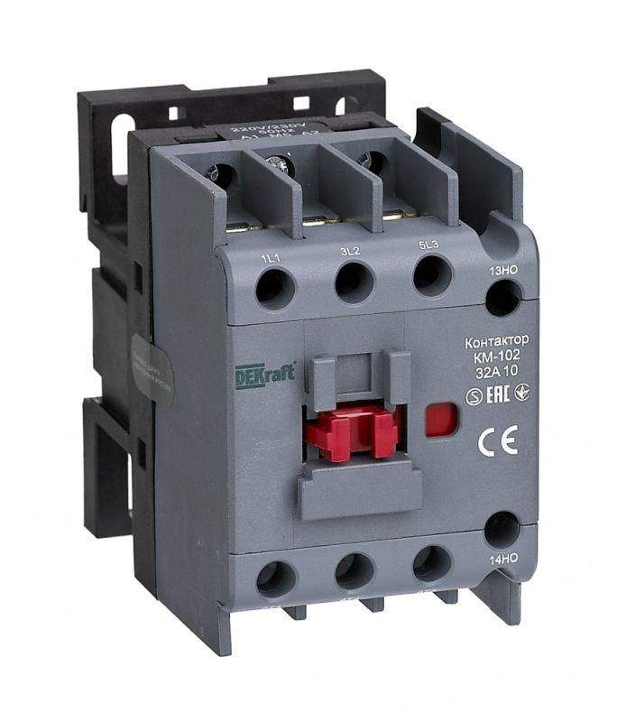 контактор км-102 32а кат. 110в ac 1нз ac-3 ac-4 dekraft 22304dek от BTSprom.by