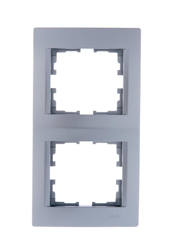 рамка 2-м karina вертикал. матов. серебр. lezard 707-4300-152 от BTSprom.by рамка 2-м karina вертикал. матов. серебр. lezard 707-4300-152 от BTSprom.by