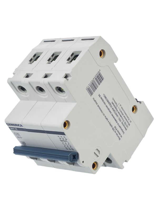  Выключатель автоматический модульный 3п C 32А 4.5кА ВА47-29 GENERICA MVA25-3-032-C фото в каталоге от BTSprom.by