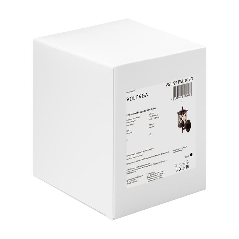  Светильник Mifi 1х40Вт E27 IP44 бра настен. Voltega VGL7211WL-01BR фото в каталоге от BTSprom.by