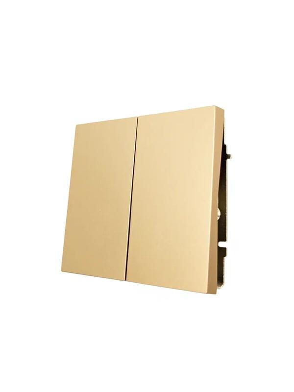  Выключатель 2-кл. СП ZIMA IP20 10А безвинт. зажим зол. LEZARD 704-3688-101QC фото в каталоге от BTSprom.by