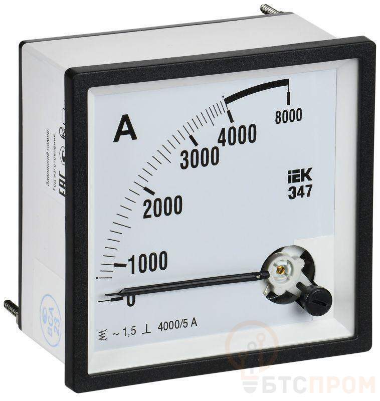 Амперметр Э47 4000/5А класс точн. 1.5 96х96мм IEK IPA20-6-4000-E фото в каталоге от BTSprom.by  Амперметр Э47 4000/5А класс точн. 1.5 96х96мм IEK IPA20-6-4000-E фото в каталоге от BTSprom.by