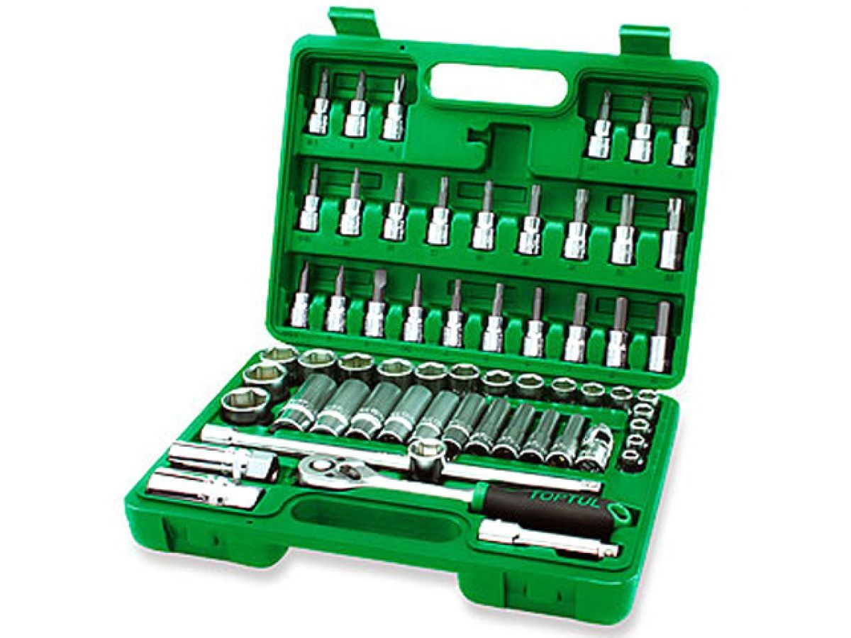 набор головок и бит 60предм. 3/8" 6гр. toptul gcai6001 от BTSprom.by
