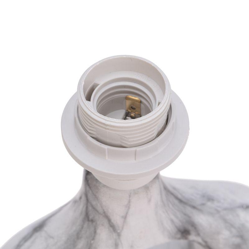  Светильник декоративный настольный Форте основание кольцо под бел. мрамор черн. абажур Е27 60Вт Rexant 603-1026 фото в каталоге от BTSprom.by