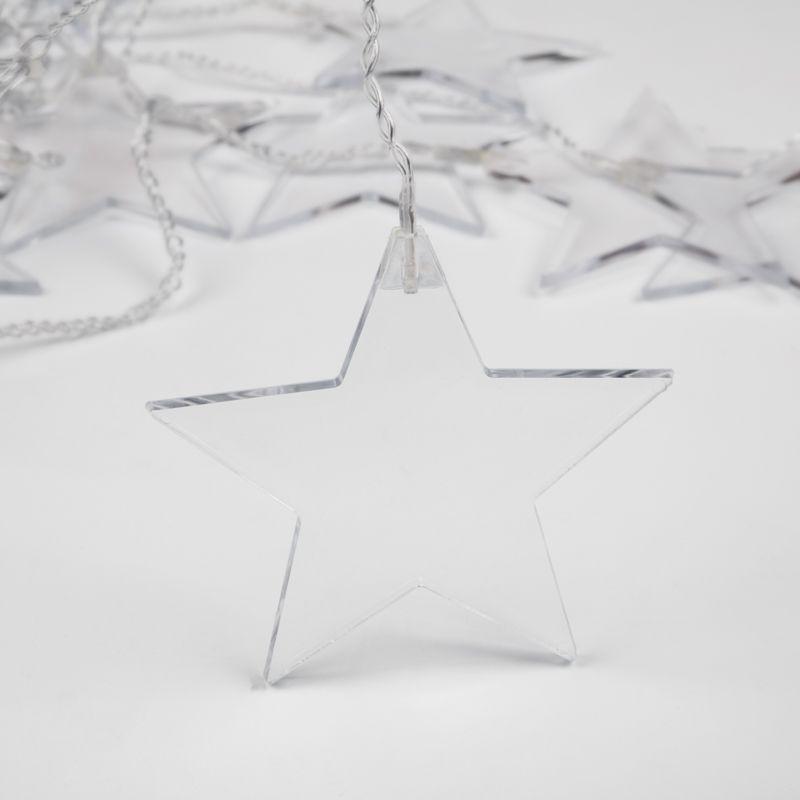  Гирлянда светодиодная "Айсикл" (бахрома) "Звезды" 1.5х0.6м 10LED тепл. бел. 0.51Вт IP20 провод прозр. Neon-Night 303-030 фото в каталоге от BTSprom.by