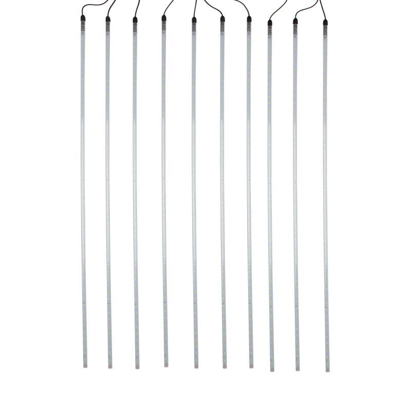 гирлянда светодиодная "тающие сосульки" 10штх100см шаг 100см 960led тепл. бел. 24в ip65 соединяемая каучук черн. neon-night 256-422 от BTSprom.by