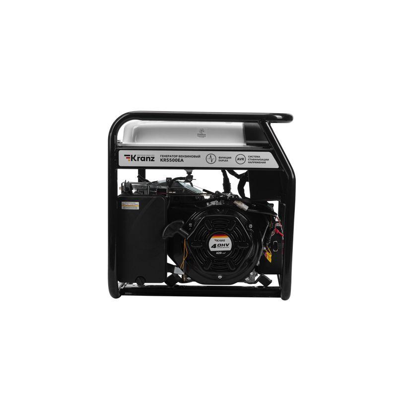  Генератор бензиновый KR5500EA 5.5кВт 230В 25л коннектор автоматики электростартер KRANZ KR-16-1135 фото в каталоге от BTSprom.by