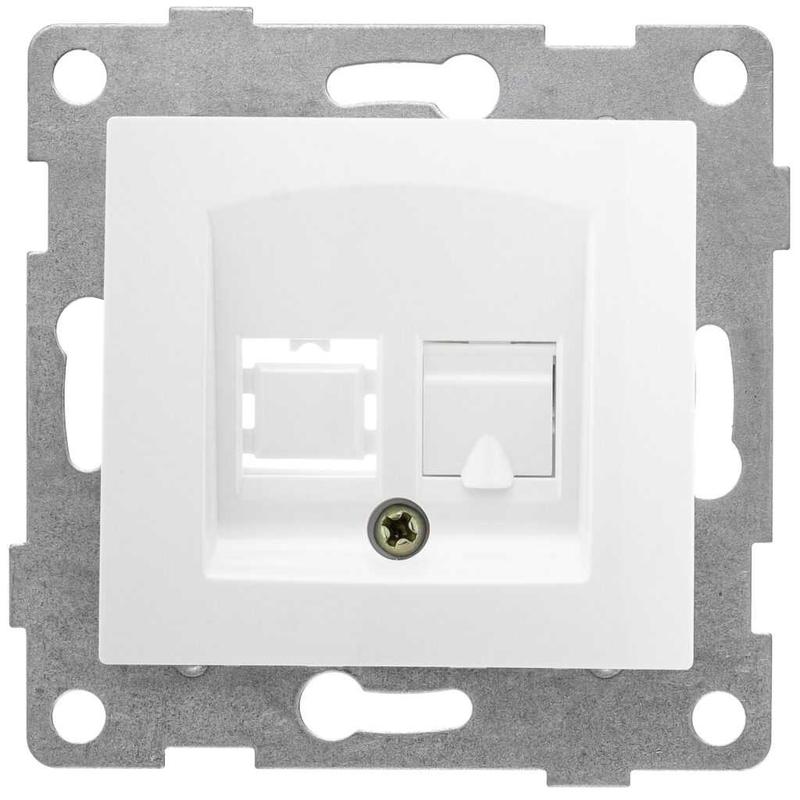 розетка компьютерная 1-м сп bravo rj45 механизм бел. gusi с10к1-001 от BTSprom.by