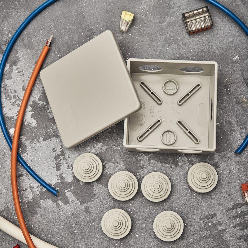  Коробка распаячная ОП 85х85х40мм IP44 Rexant 28-3052 фото в каталоге от BTSprom.by