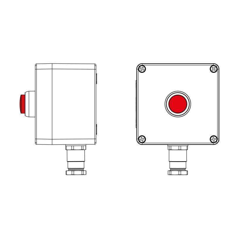 пост управления взрывозащ. из полиэстера cpe-p-03-(1xlr(250))-1xkh2mhk(c)1ex d e iic т5 gb / ex tb iiic t95град.c db ip66/кз dkc 2231.031.22.1217 от BTSprom.by