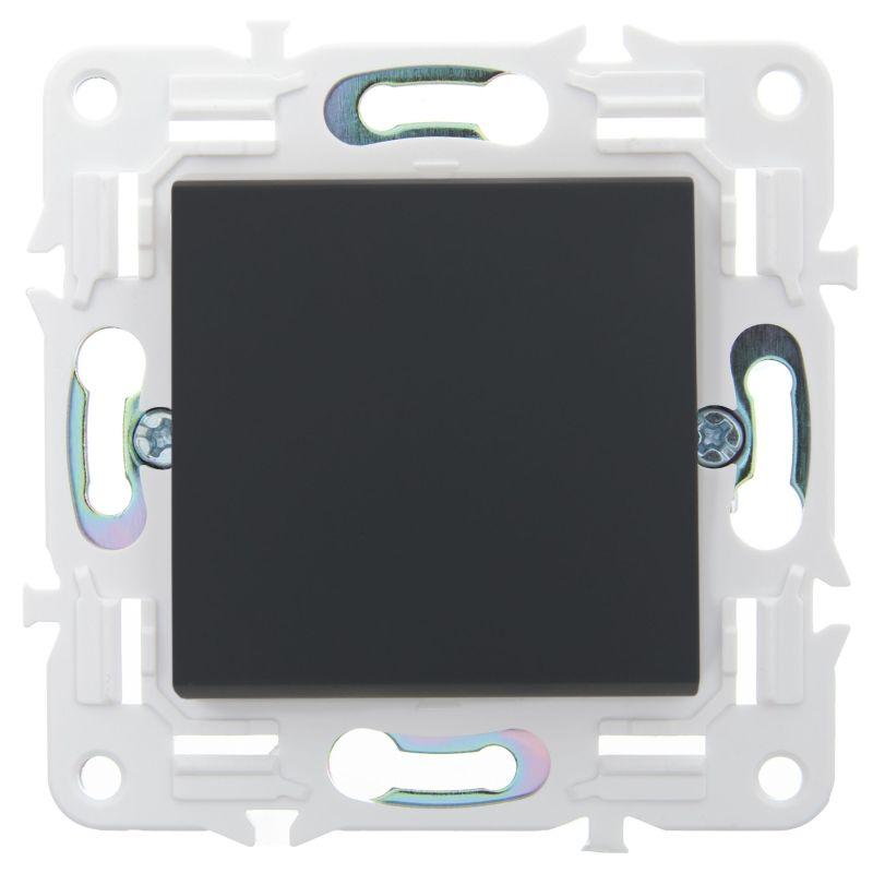  Выключатель проходной 1-кл. SKANDY 10А SK-V02G графит IEK SK-V12-0-10-K53 фото в каталоге от BTSprom.by