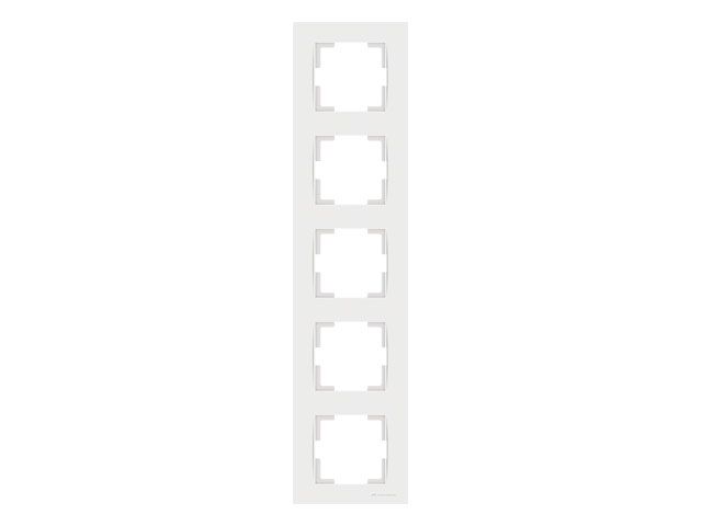 рамка 5-ая вертикальная белая, rita, mutlusan 2220 800 2501 от BTSprom.by