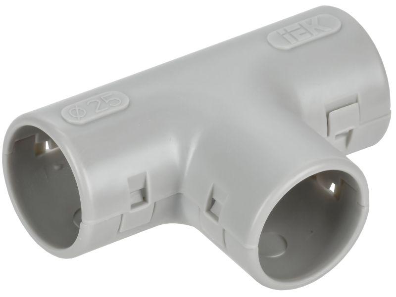 тройник для жестких труб d25мм tig-25 elasta iek cta10d-tig25-k41-025 от BTSprom.by
