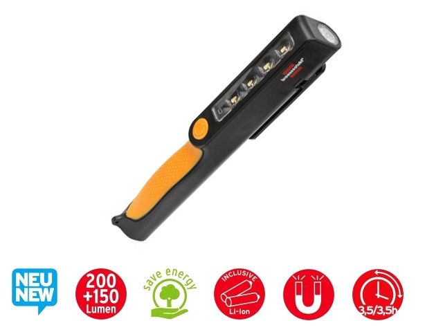 фонарь-переноска аккумуляторный 200+150лм, brennenstuhl (с магнитом) 1175890 от BTSprom.by