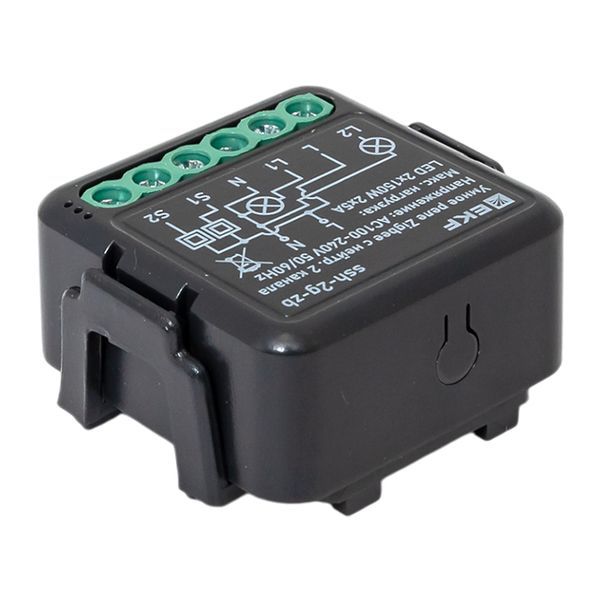  Реле умное в подрозетник 2-канальное Zigbee Connect Select с нейтралью EKF ssh-2g-zb фото в каталоге от BTSprom.by