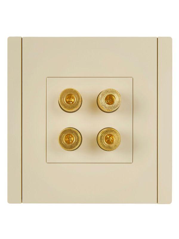  Аудиорозетка 4-м FORTE&PIANO FP439 ваниль IEK FP-S40-K10 фото в каталоге от BTSprom.by