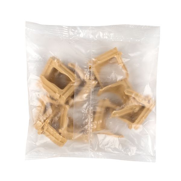  Держатель для труб (клипса) d25мм свет. дерево (уп.10шт) Plast EKF derj-z-25w фото в каталоге от BTSprom.by