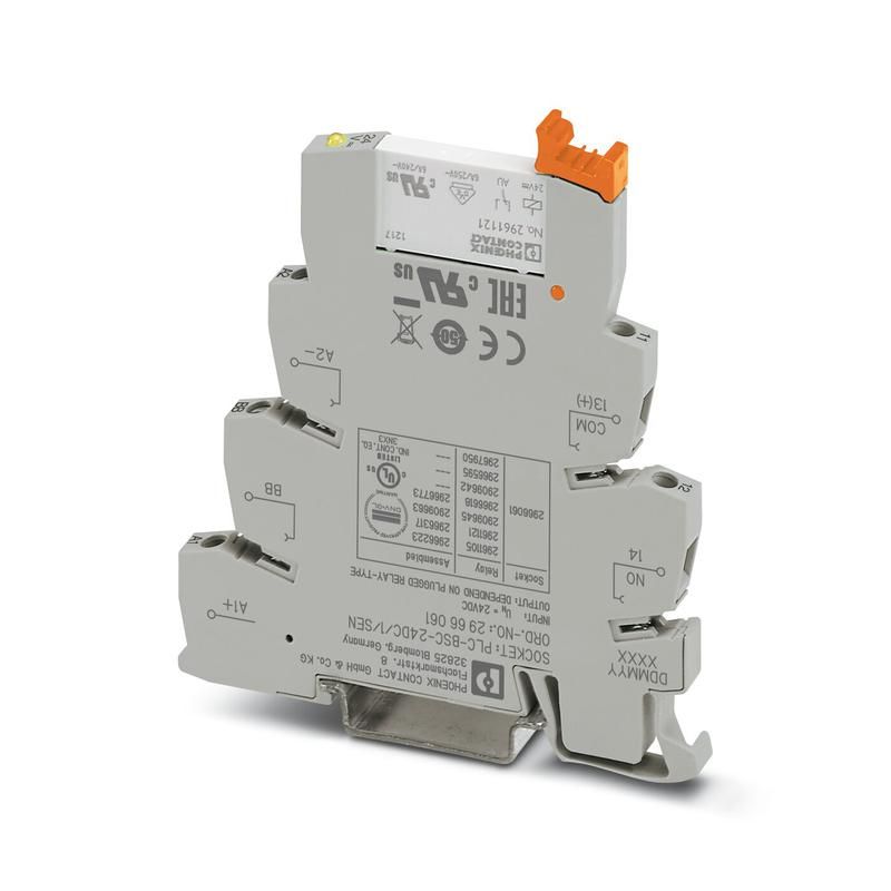 модуль релейный реле в наборе: база реле plc-bsc-24dc/1/sen+вставное реле hf41/24-zstg/60103002 (рпвm-1-24d-1/g) стэз 0-2966317 от BTSprom.by