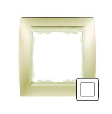 рамка 1-м simon82 матов. шампань/метал. simon 82914-34 от BTSprom.by