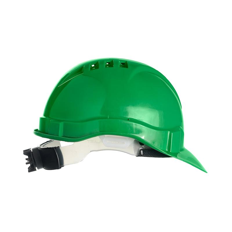  Каска Европа текстиль храповик зел. ЕЛАНПЛАСТ КАС102-З фото в каталоге от BTSprom.by