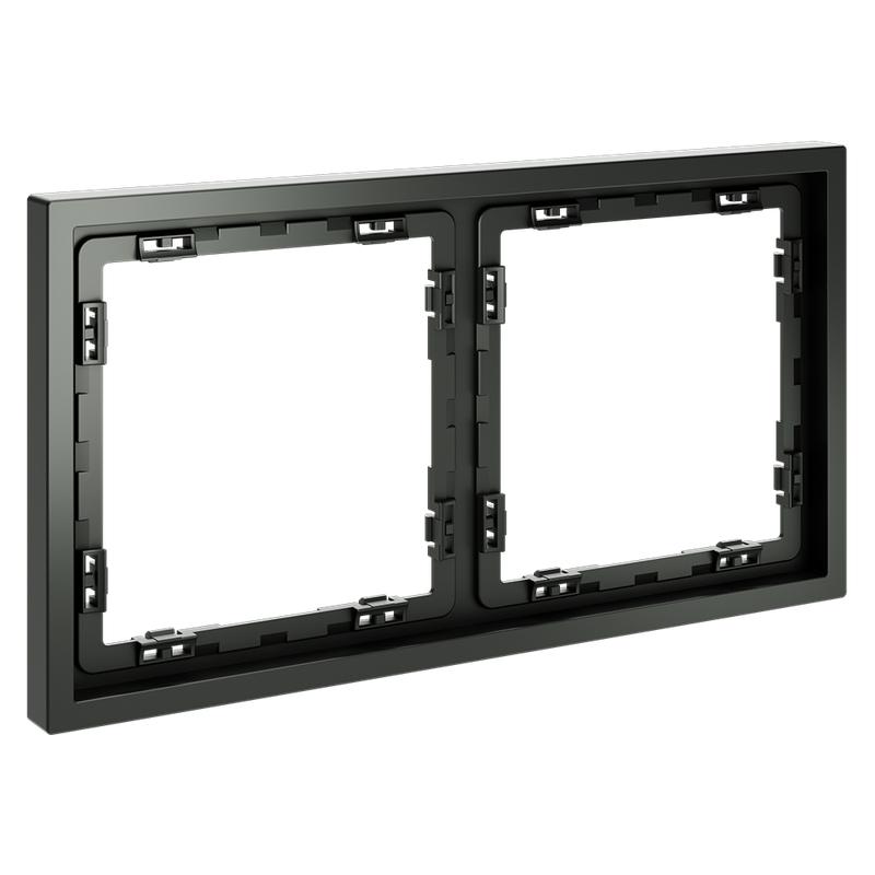  Рамка 2-м S70 пластик. титан Voltum VLS100206 фото в каталоге от BTSprom.by