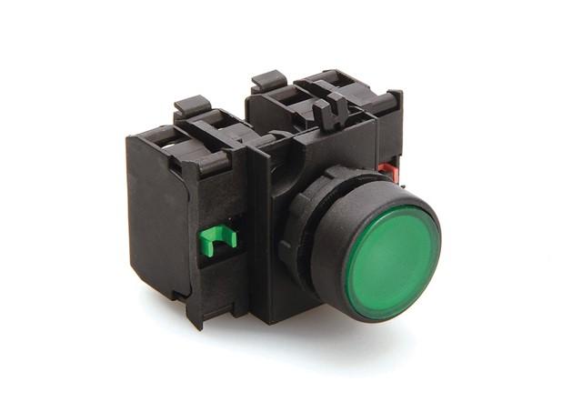 кнопка нажимная круглая cp305dy (2но+2нз) желт. emas cp305dy от BTSprom.by