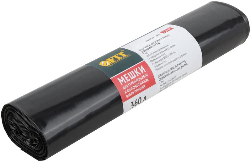  Мешок для строительного мусора ПВД особопрочные 360л 1050х1600мм толщина 60мкм (уп.5шт) FIT 11947 фото в каталоге от BTSprom.by