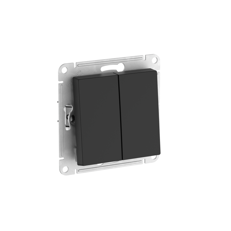 выключатель 2-кл. atlasdesign aqua ip44 (сх. 5) 10ax быстрозажим. клем. механизм карбон se atn441051s от BTSprom.by