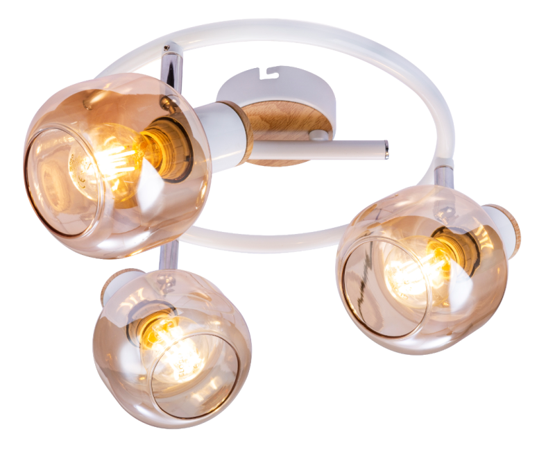 светильник настенно-потолочный спот kalisto 7025-733 3хe14 40вт поворотный rivoli б0047093 от BTSprom.by