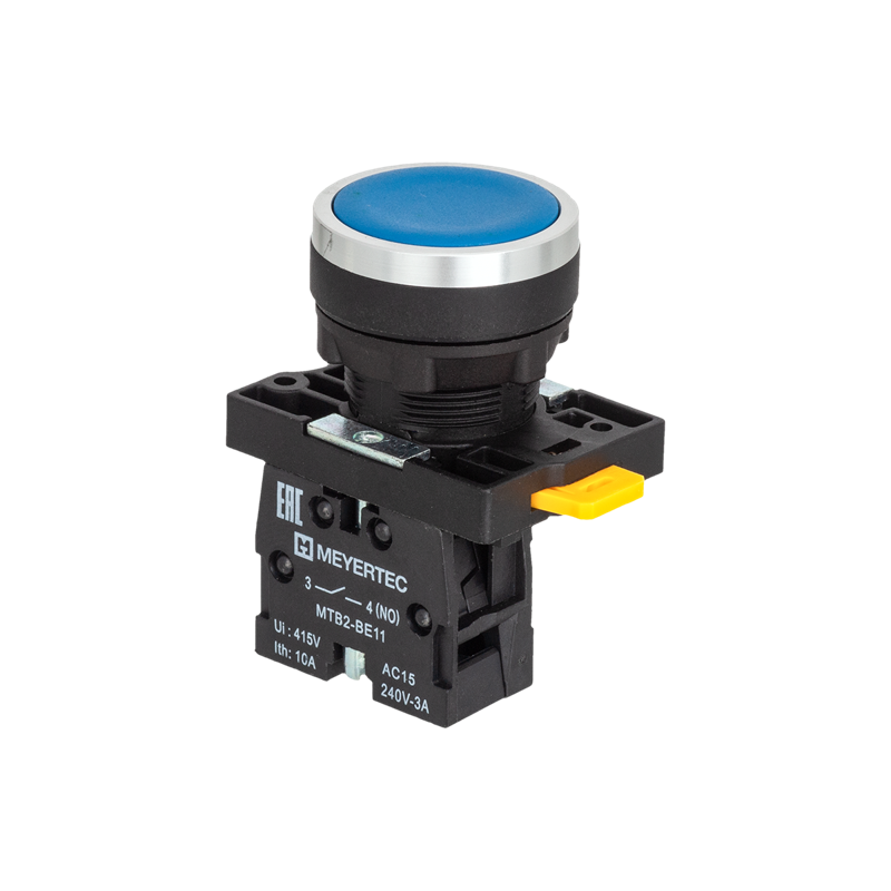 кнопка плоская 1no ip54 пластик mtb2-eaz116 син. овен 139404 от BTSprom.by