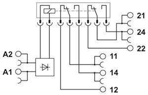 модуль релейный plc-rpt-24uc/21-21 phoenix contact 2900332 от BTSprom.by