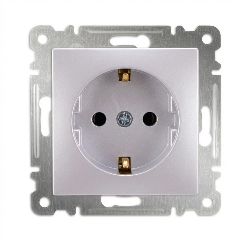 розетка 1-м сп karea 16а ip20 с заземл. механизм жемчуж. makel 57100028 от BTSprom.by