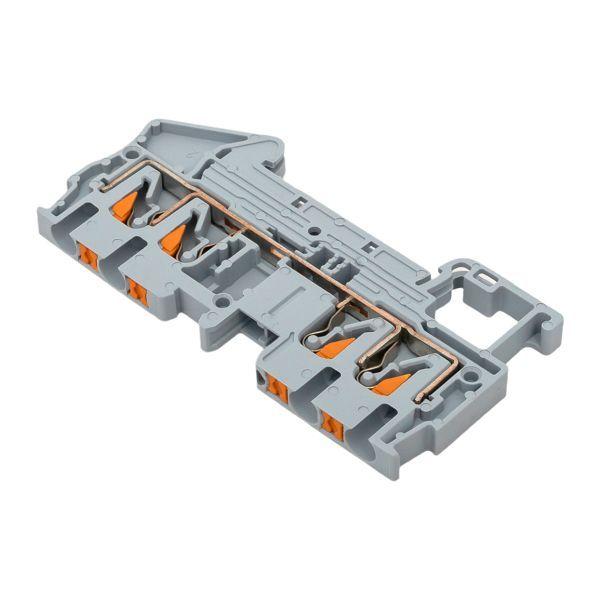  Колодка клеммная пружинная 2.5 Push-in 4 вывода сер. EKF PIT-2.5-4 фото в каталоге от BTSprom.by