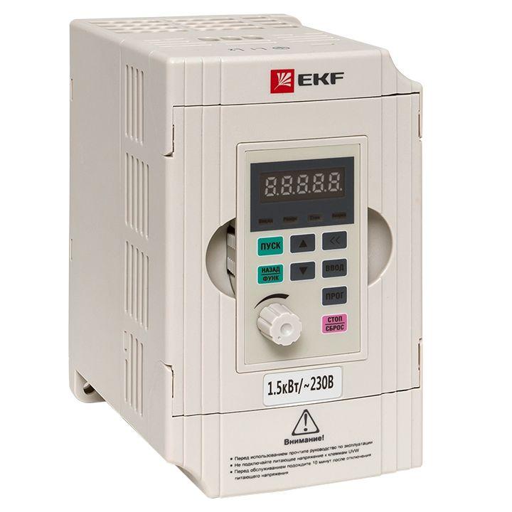 преобразователь частоты 1.5/2.2квт 1х230в vector-100 proxima ekf vt100-1r5-1b от BTSprom.by