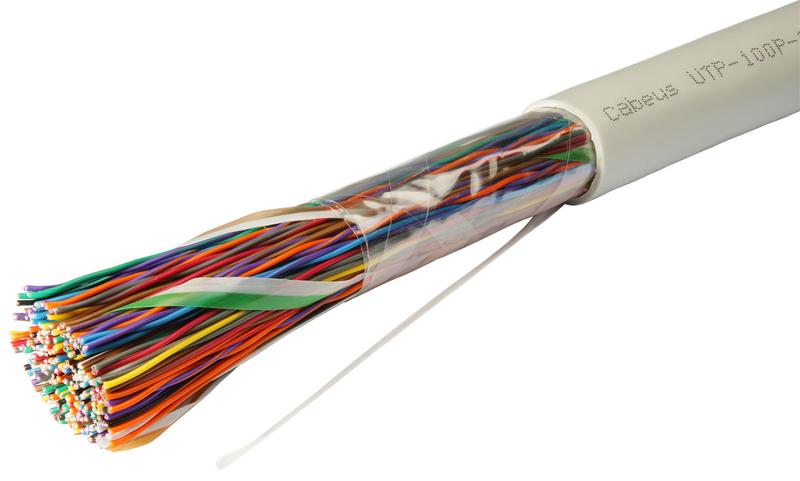 кабель витая пара utp (u/utp) кат.3 100 пар 24 awg ож solid pvc нг(а)-ls cabeus 7284c от BTSprom.by