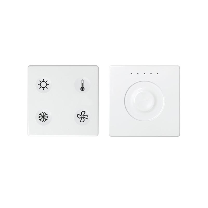 комплект выключателя 4-кл. сенсорн. + регулятор т1 lon; rj12 бел. simon82 sense 8000653-030 от BTSprom.by