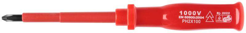 отвертка изолированная 1000в crv сталь пластик. ручка рн2 х 100мм fit 55808 от BTSprom.by