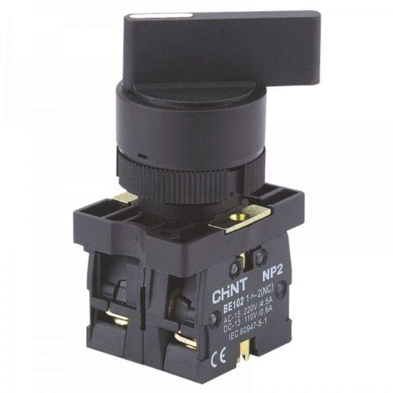 переключатель np2-ej24 2 положения фиксацией 2но ip40 (r) chint 576017 от BTSprom.by