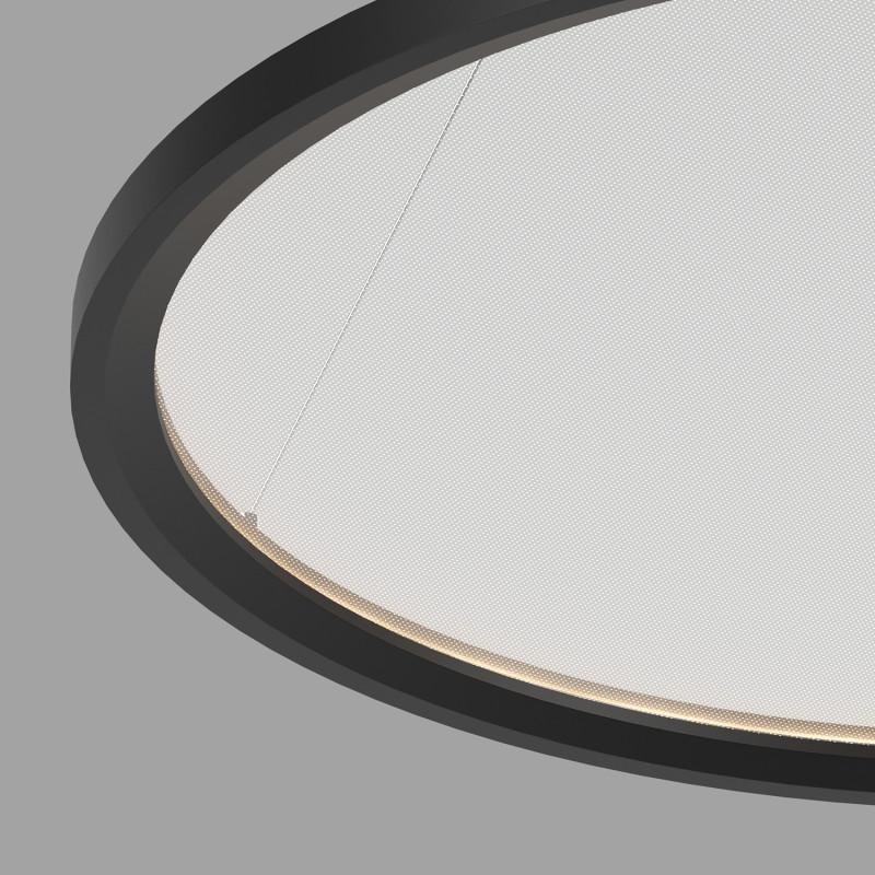  Светильник Veil подвесной горизонтальный со светодиодом H900 d600 220В 48Вт 3000-6000К IP20 черн. алюм. DENKIRS DK6616-BK фото в каталоге от BTSprom.by