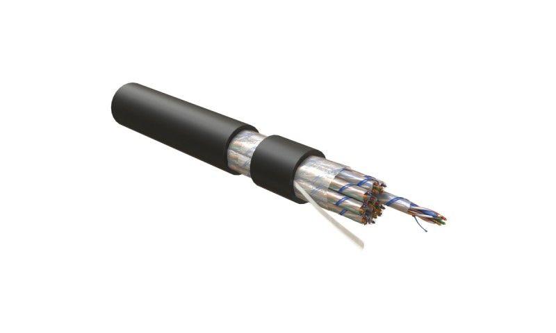 кабель витая пара неэкранир. u/utp кат.5 50 пар 5 пар (24 awgх10) ож solid внешн. pe -40град.c-+60град.c uutp50w-c5-s24-out-pe-bk черн. hyperline 445187 от BTSprom.by