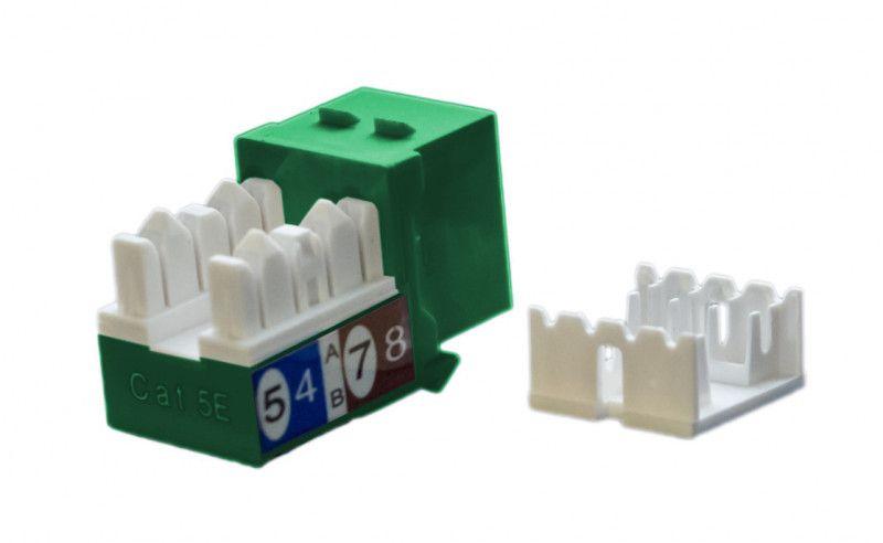 вставка keystone jack rj45 (8p8c) кат.5e kj9-8p8c-c5e-90-gn зел. hyperline 432652 от BTSprom.by