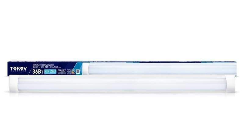 светильник светодиодный дбо-l1-36-6.5k-ip20 36вт 6500к tokov electric tok-l1-36-6.5k-ip20 от BTSprom.by