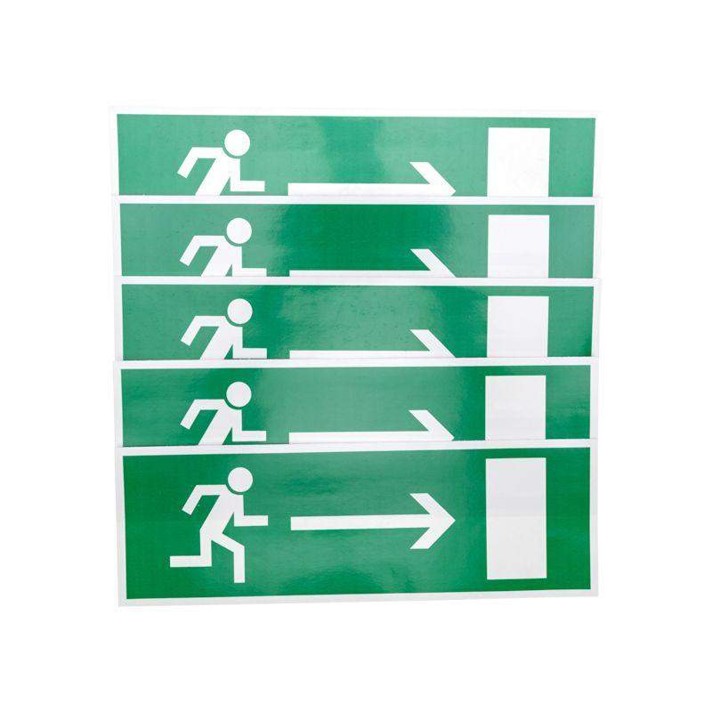  Знак эвакуационный "Направление к эвакуационному выходу направо" 100х300мм Rexant 56-0027 фото в каталоге от BTSprom.by