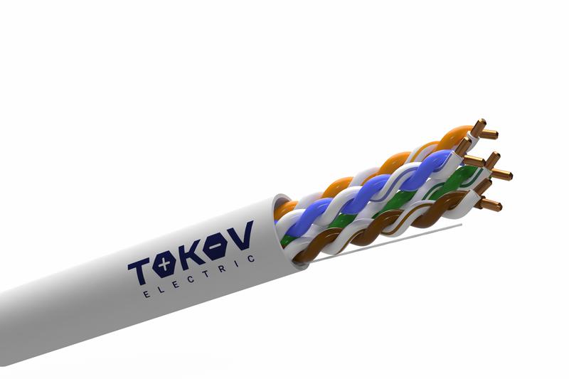 кабель витая пара f/utp 4х2х23awg(0.57мм) кат.6 pvc indoor 305м (м) pro tokov electric tkp-c06-f42-6-ru-pvc от BTSprom.by