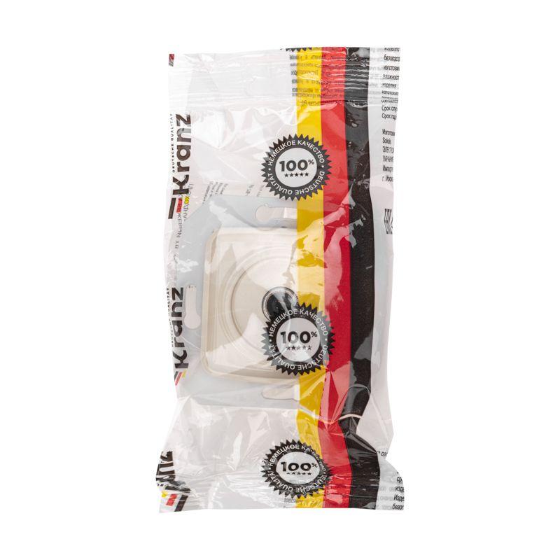  Розетка телевизионная проходная TV СП DEA механизм беж. Kranz KR-78-0251 фото в каталоге от BTSprom.by