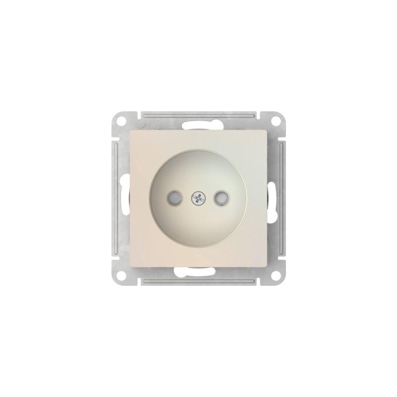  Розетка AtlasDesign 16А без заземл. защ. шторки быстрозажим. клем. механизм жемчуж. SE ATN000449S фото в каталоге от BTSprom.by