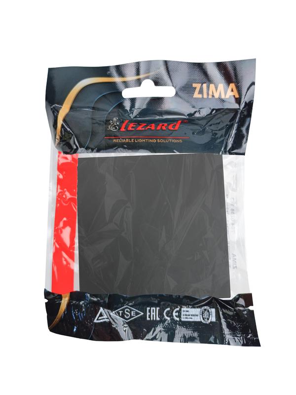  Выключатель 1-кл. СП ZIMA IP20 10А безвинт. зажим черн. бархат LEZARD 704-4288-100QC фото в каталоге от BTSprom.by