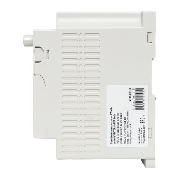  Преобразователь частоты 0.75кВт 3х400В VECTOR-80 Basic EKF VT80-0R7-3 фото в каталоге от BTSprom.by