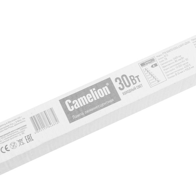 Лампа люминесцентная FT8-30W/33 30Вт T8 4200К G13 Camelion 5876 фото в каталоге от BTSprom.by