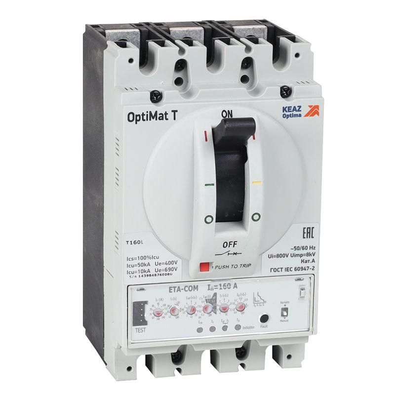 выключатель автоматический optimat t160s eta-com 160a 3p кэаз 356545 от BTSprom.by